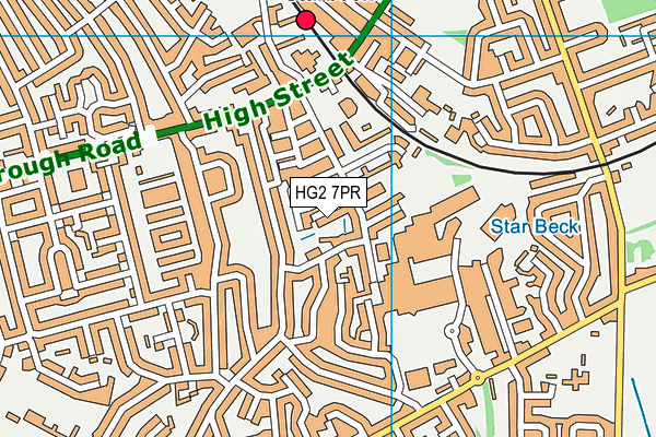 HG2 7PR map - OS VectorMap District (Ordnance Survey)