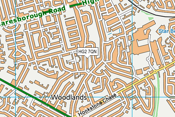 HG2 7QN map - OS VectorMap District (Ordnance Survey)