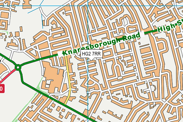 HG2 7RR map - OS VectorMap District (Ordnance Survey)