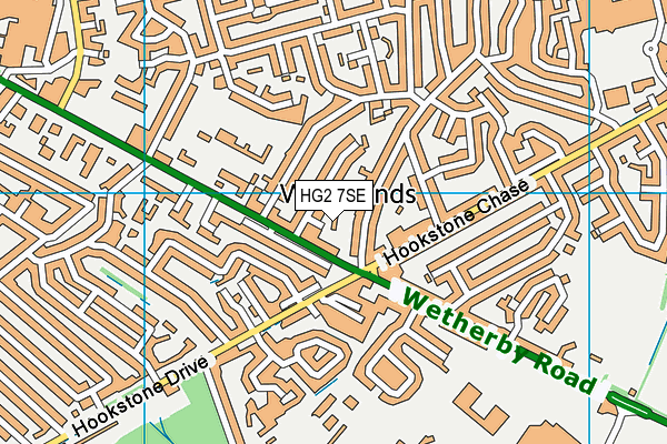 HG2 7SE map - OS VectorMap District (Ordnance Survey)