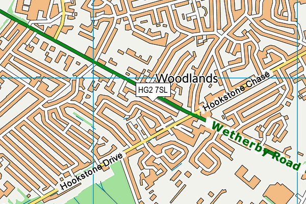 HG2 7SL map - OS VectorMap District (Ordnance Survey)