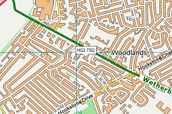 HG2 7SQ map - OS VectorMap District (Ordnance Survey)