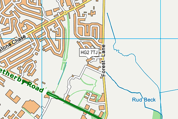 HG2 7TJ map - OS VectorMap District (Ordnance Survey)