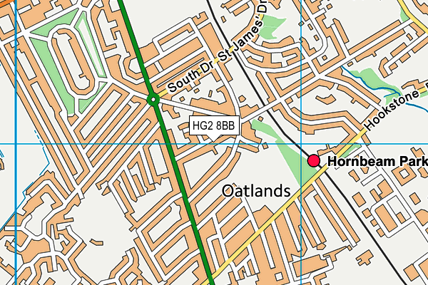 HG2 8BB map - OS VectorMap District (Ordnance Survey)