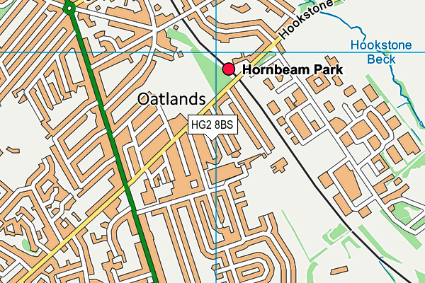 HG2 8BS map - OS VectorMap District (Ordnance Survey)