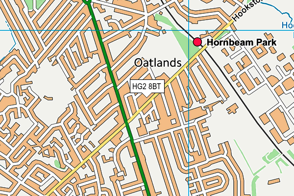 Oatlands Park map (HG2 8BT) - OS VectorMap District (Ordnance Survey)