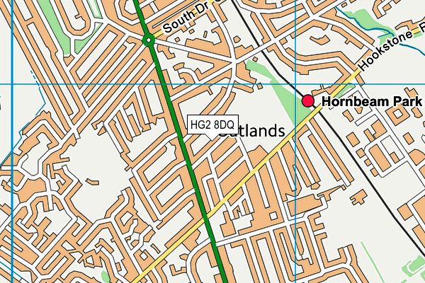 HG2 8DQ map - OS VectorMap District (Ordnance Survey)