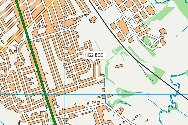 HG2 8EE map - OS VectorMap District (Ordnance Survey)