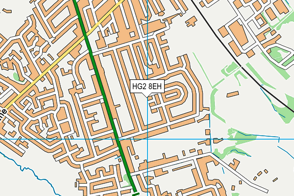 HG2 8EH map - OS VectorMap District (Ordnance Survey)