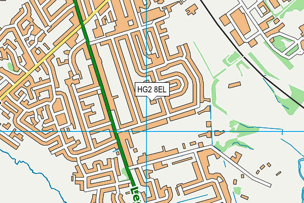 HG2 8EL map - OS VectorMap District (Ordnance Survey)