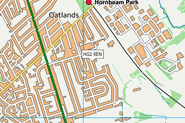 HG2 8EN map - OS VectorMap District (Ordnance Survey)