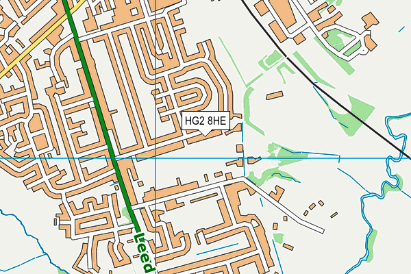 HG2 8HE map - OS VectorMap District (Ordnance Survey)