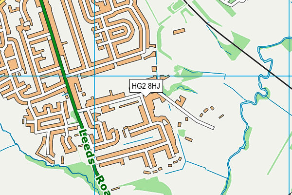 HG2 8HJ map - OS VectorMap District (Ordnance Survey)
