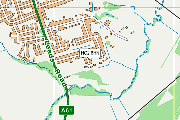 HG2 8HN map - OS VectorMap District (Ordnance Survey)