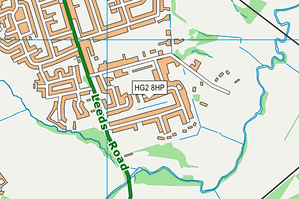 HG2 8HP map - OS VectorMap District (Ordnance Survey)