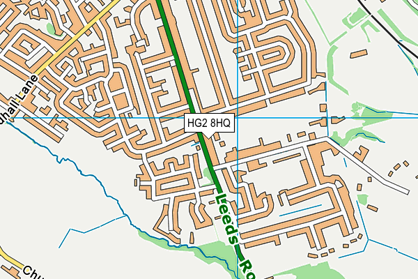 HG2 8HQ map - OS VectorMap District (Ordnance Survey)