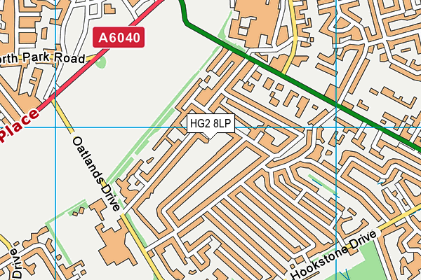 HG2 8LP map - OS VectorMap District (Ordnance Survey)