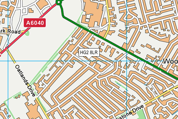 HG2 8LR map - OS VectorMap District (Ordnance Survey)