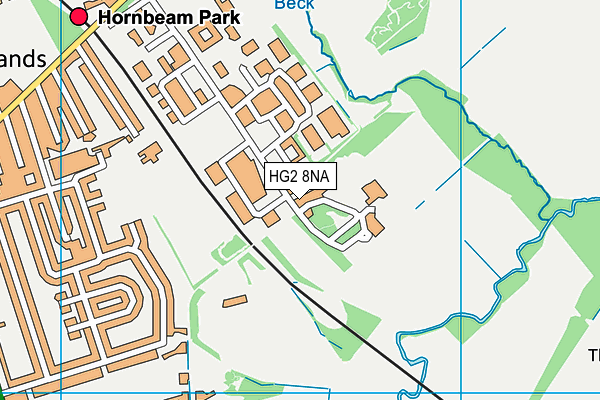 HG2 8NA map - OS VectorMap District (Ordnance Survey)