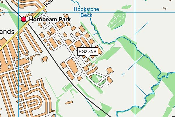 HG2 8NB map - OS VectorMap District (Ordnance Survey)