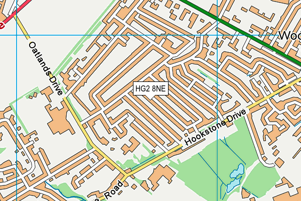 HG2 8NE map - OS VectorMap District (Ordnance Survey)