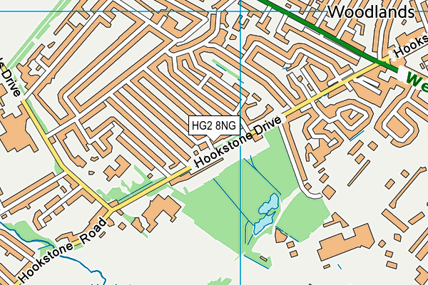 HG2 8NG map - OS VectorMap District (Ordnance Survey)