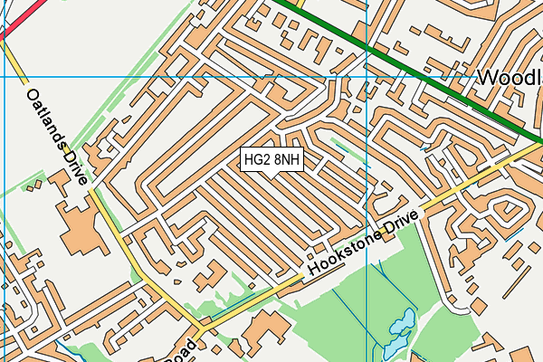 HG2 8NH map - OS VectorMap District (Ordnance Survey)