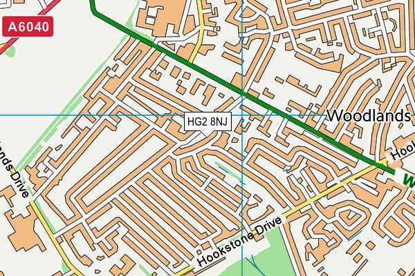HG2 8NJ map - OS VectorMap District (Ordnance Survey)