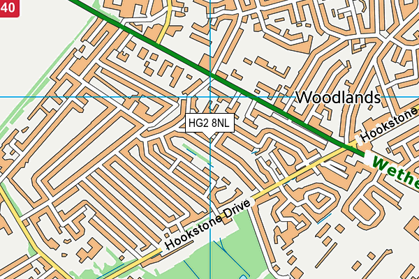 HG2 8NL map - OS VectorMap District (Ordnance Survey)