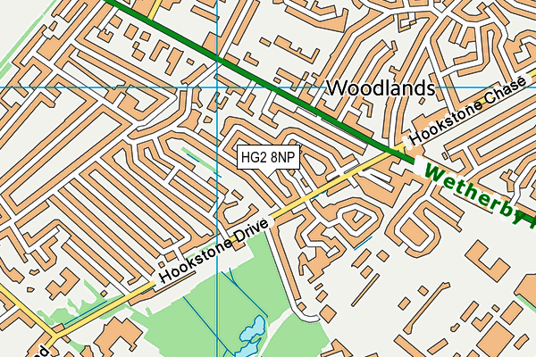 HG2 8NP map - OS VectorMap District (Ordnance Survey)