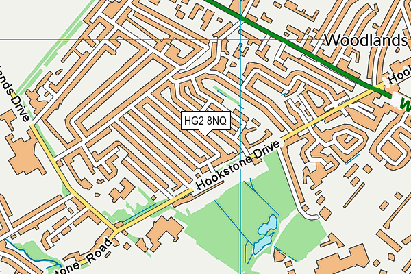 HG2 8NQ map - OS VectorMap District (Ordnance Survey)