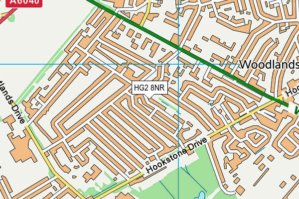 HG2 8NR map - OS VectorMap District (Ordnance Survey)