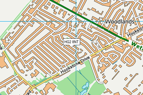 HG2 8NT map - OS VectorMap District (Ordnance Survey)