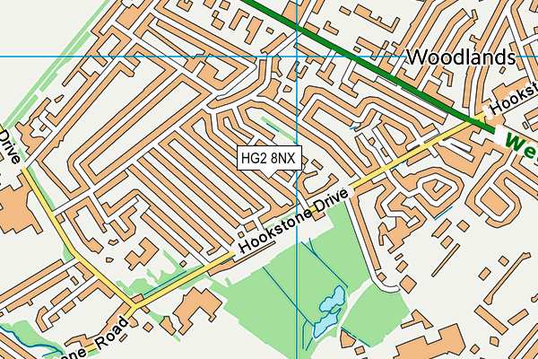 HG2 8NX map - OS VectorMap District (Ordnance Survey)