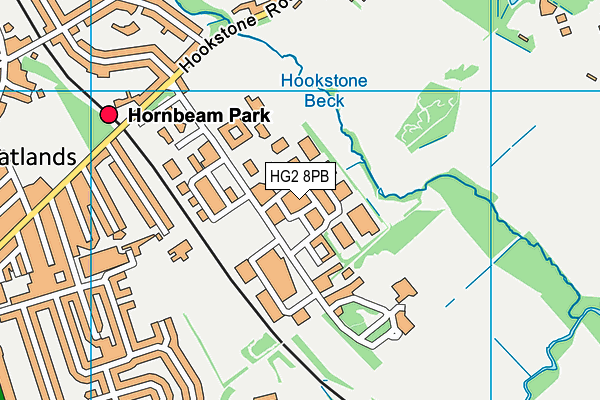 HG2 8PB map - OS VectorMap District (Ordnance Survey)