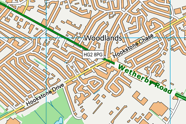 HG2 8PG map - OS VectorMap District (Ordnance Survey)