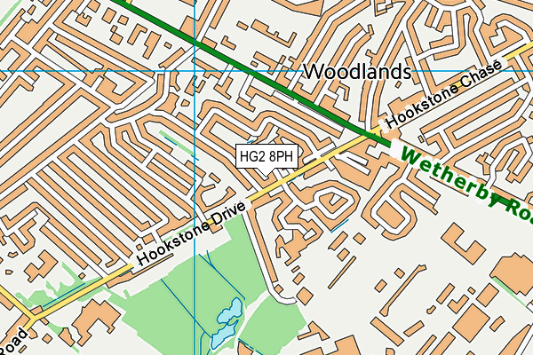 HG2 8PH map - OS VectorMap District (Ordnance Survey)