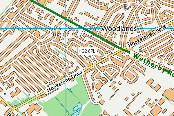 HG2 8PL map - OS VectorMap District (Ordnance Survey)