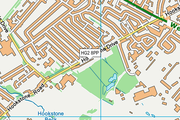 HG2 8PP map - OS VectorMap District (Ordnance Survey)