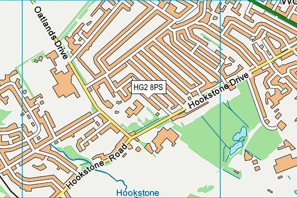 HG2 8PS map - OS VectorMap District (Ordnance Survey)
