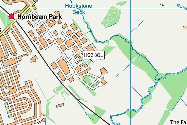 HG2 8QL map - OS VectorMap District (Ordnance Survey)