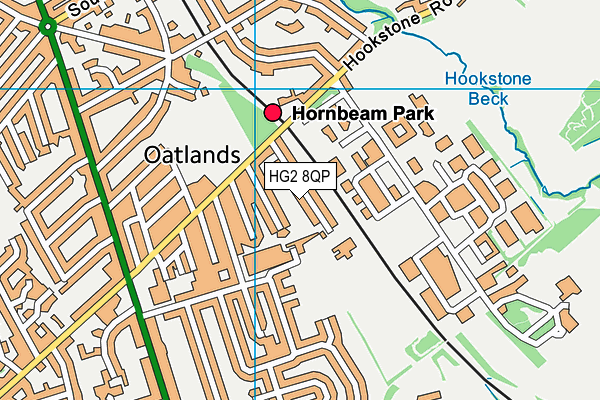 Oatlands Community Junior School map (HG2 8QP) - OS VectorMap District (Ordnance Survey)