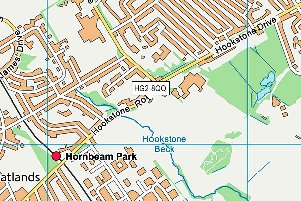 HG2 8QQ map - OS VectorMap District (Ordnance Survey)