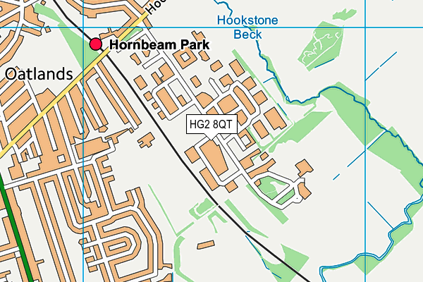 Harrogate College (Closed) map (HG2 8QT) - OS VectorMap District (Ordnance Survey)