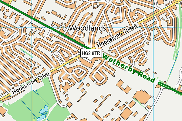 HG2 8TR map - OS VectorMap District (Ordnance Survey)