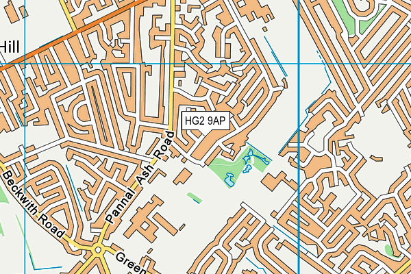 HG2 9AP map - OS VectorMap District (Ordnance Survey)