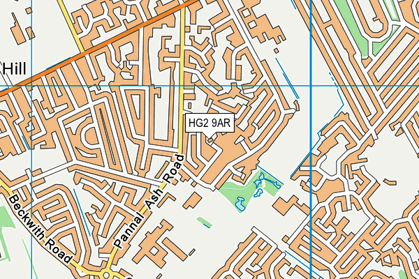 HG2 9AR map - OS VectorMap District (Ordnance Survey)