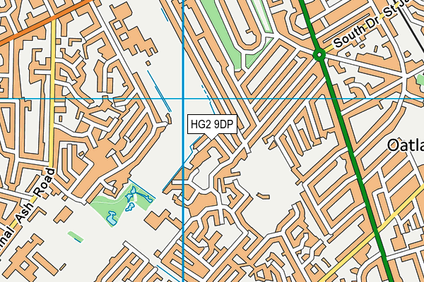 HG2 9DP map - OS VectorMap District (Ordnance Survey)