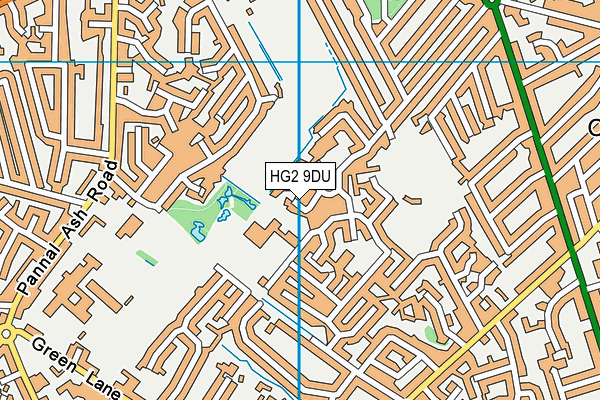 HG2 9DU map - OS VectorMap District (Ordnance Survey)