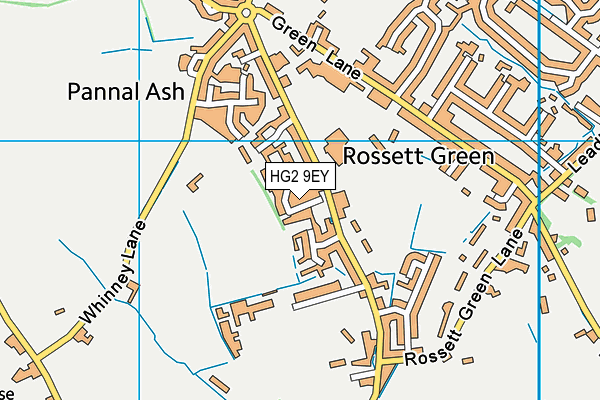 HG2 9EY map - OS VectorMap District (Ordnance Survey)